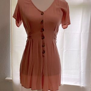 White Fable size small romper